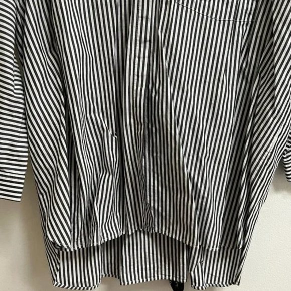 Zara Striped Shirt with Bandana Tie M - Picture 4 of 7
